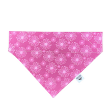 Load image into Gallery viewer, Magenta Blooms Over-the-Collar Bandana