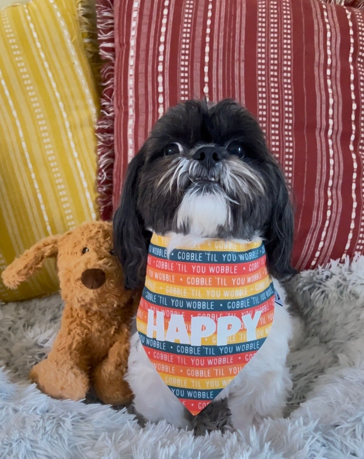 Gobble Til You Wobble Over-the-Collar Bandana