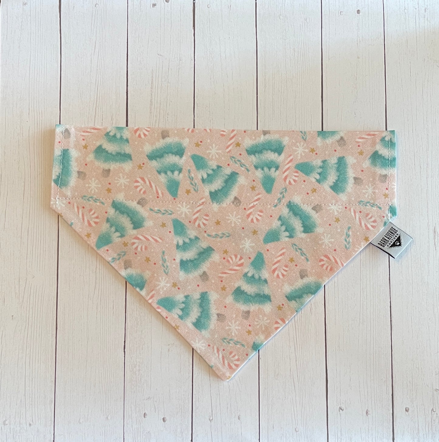 Pink & Frosty Forest Over-the-Collar Bandana