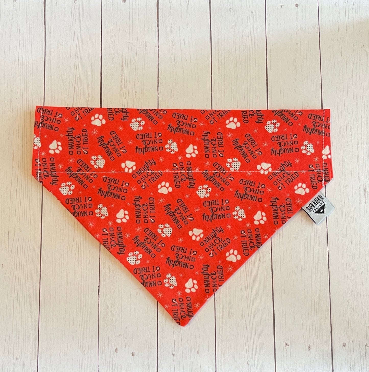 Naughty or Nice? Over-the-Collar Bandana