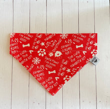 Load image into Gallery viewer, Doggies Say What? Over-the-Collar Bandana