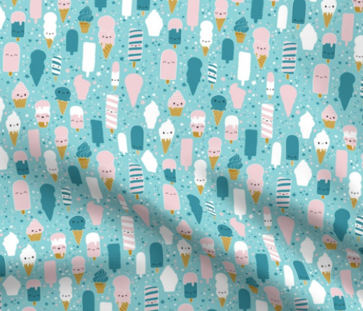 Ice Cream Smiles Over-the-Collar Bandana
