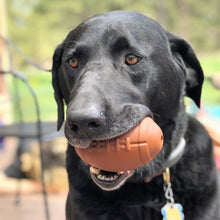 Load image into Gallery viewer, Football Durable Rubber Chew Toy and Treat Dispenser