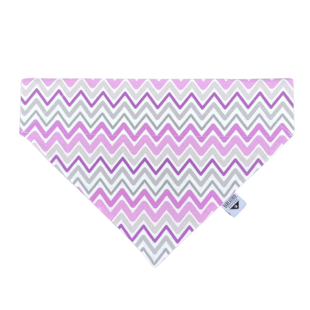 Grape Chevron Over-the-Collar Bandana