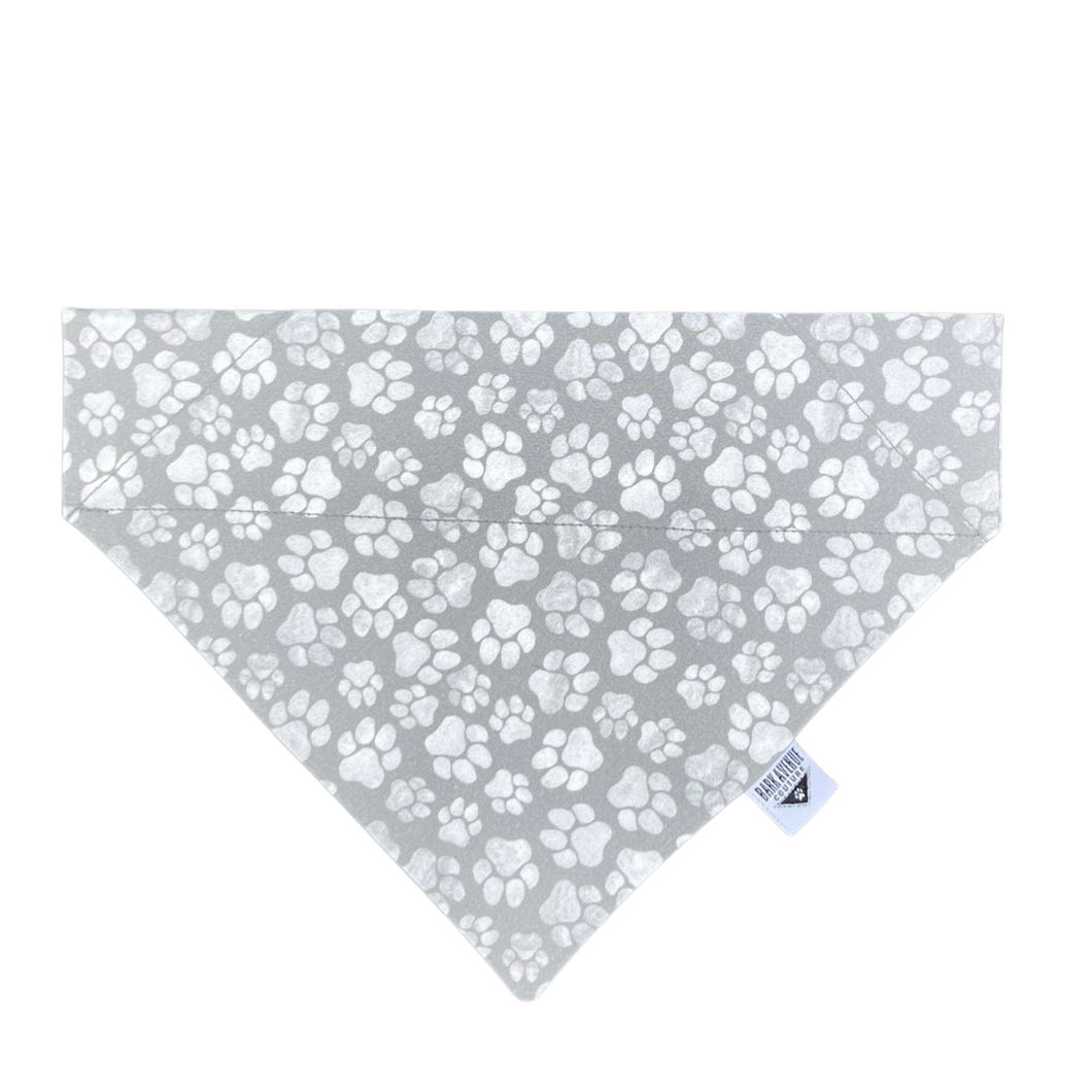 Pawsitively Gray Over-the-Collar Bandana