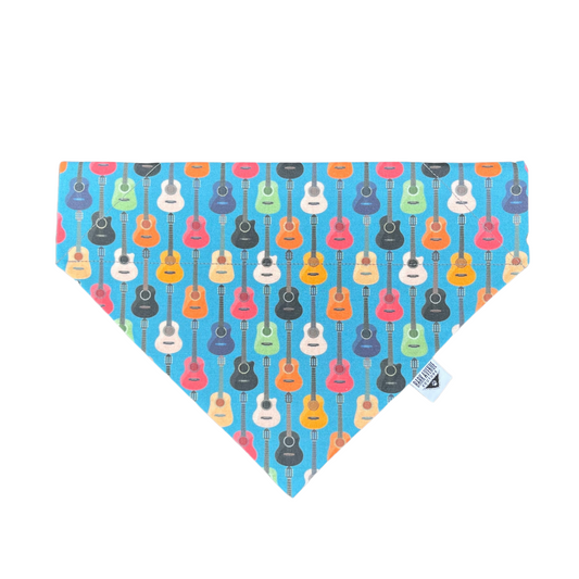 Colorful Guitars Over-the-Collar Bandana