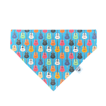 Load image into Gallery viewer, Colorful Guitars Over-the-Collar Bandana
