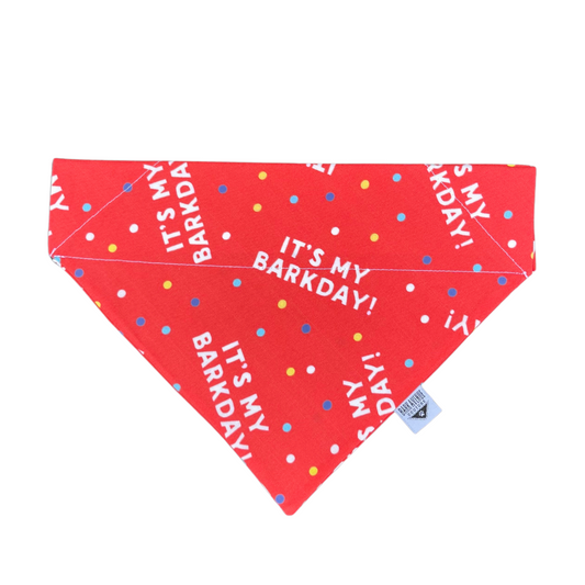 It's My Barkday Over-the-Collar Bandana