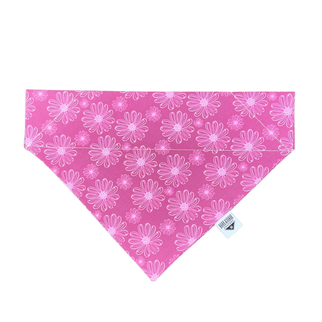 Magenta Blooms Over-the-Collar Bandana