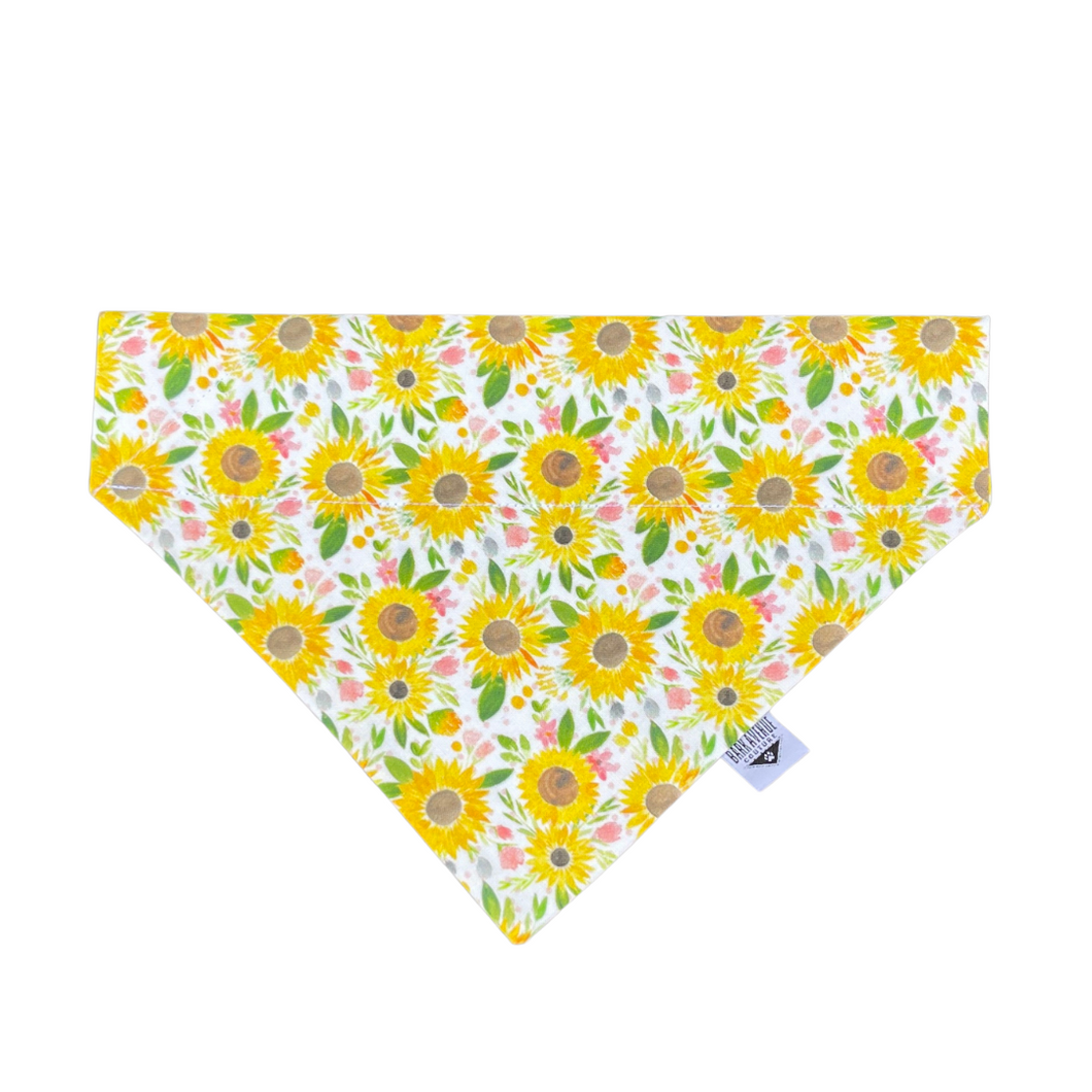 Sunflower Dreams Over-the-Collar Bandana