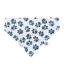 Load image into Gallery viewer, Blue Line Pawsomeness Over-the-Collar Bandana
