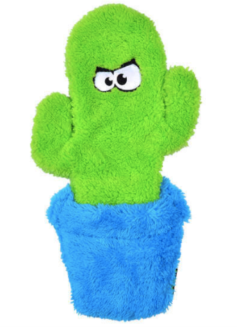 Duraplush Unstuffed Potted Cactus Dog Toy