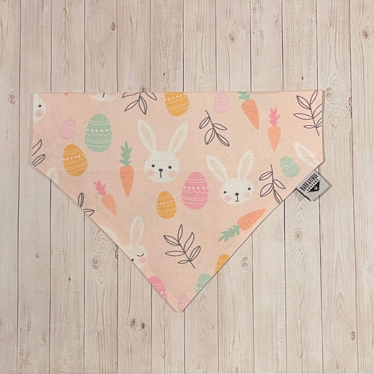 Pretty Spring Bunnies Over-the-Collar Bandana
