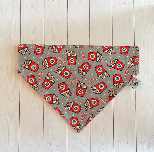 Peppermint Pup Cups Over-the-Collar Bandana