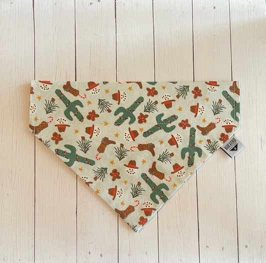 A Very Cowboy Christmas Over-the-Collar Bandana