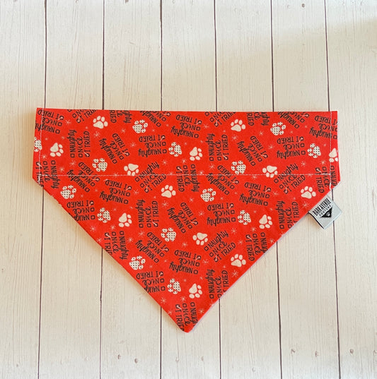 Naughty or Nice? Over-the-Collar Bandana