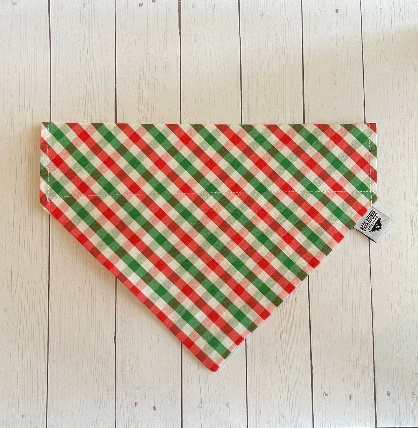 Happy Christmas...Check! Over-the-Collar Bandana