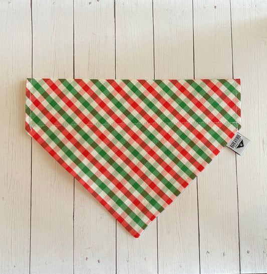 Happy Christmas...Check! Over-the-Collar Bandana