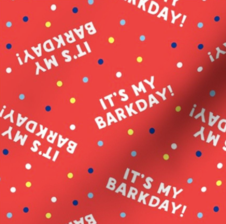 It's My Barkday Over-the-Collar Bandana